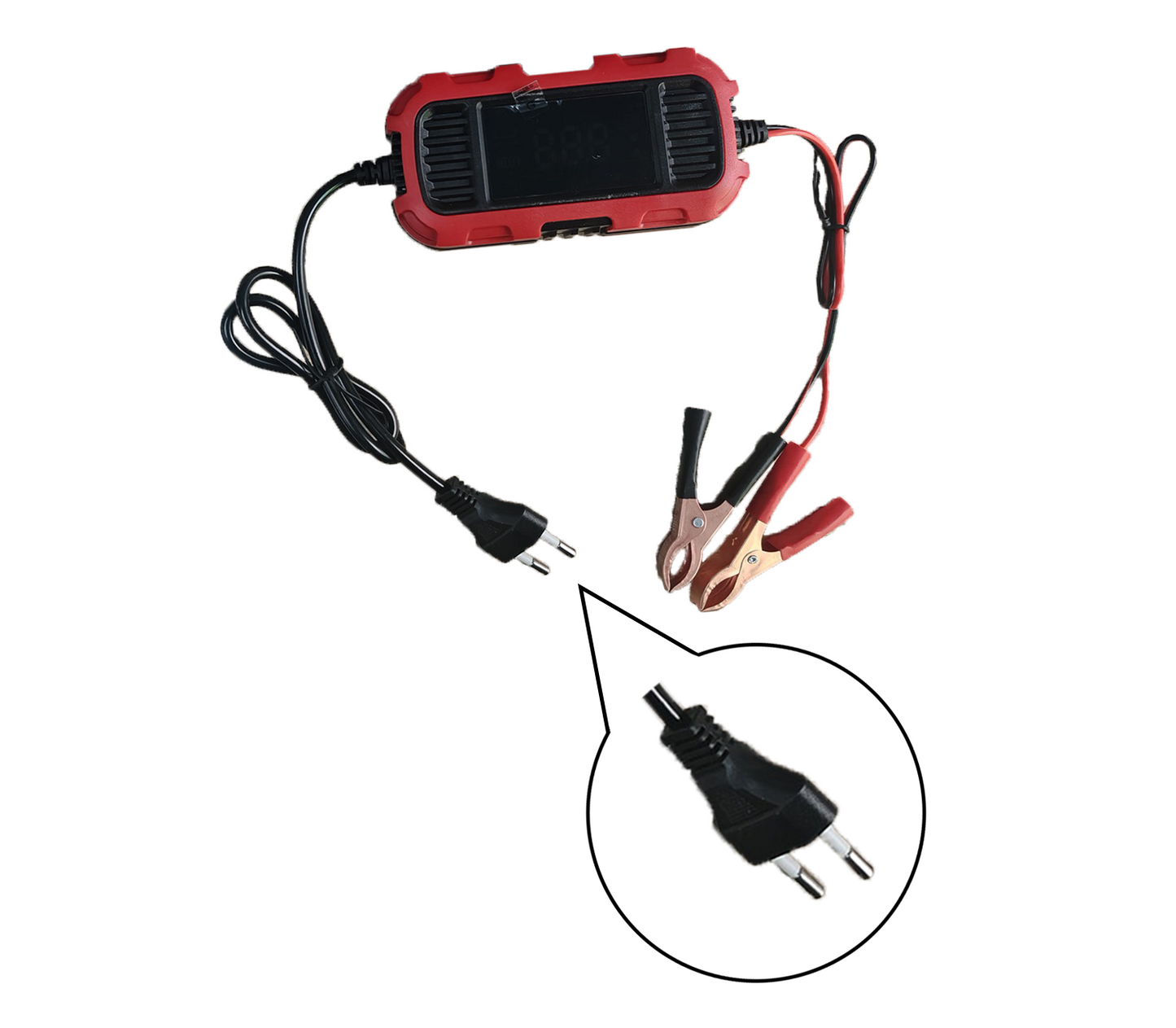 12V 2A Car Battery Charger Digital Display Smart Battery Charging