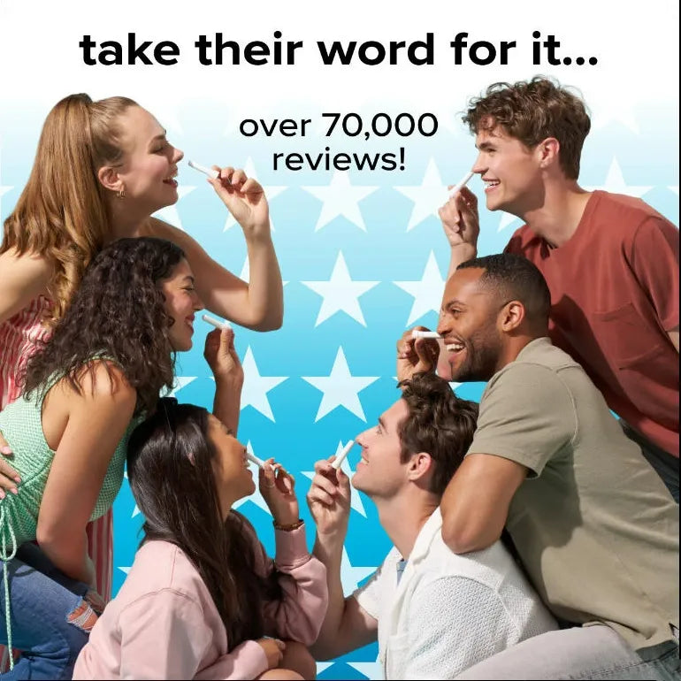 4PC Natural Nasal Inhaler - Portable Aromatherapy for Congestion Relief