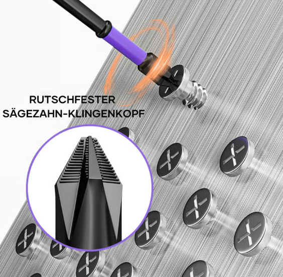 Improved slip-resistant impact drill