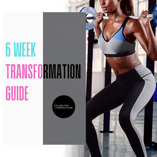 6-Week Body Transformation Guide Book – Meal Plan & Exercise Log