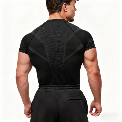 Fitness men's short sleeved T-shirt