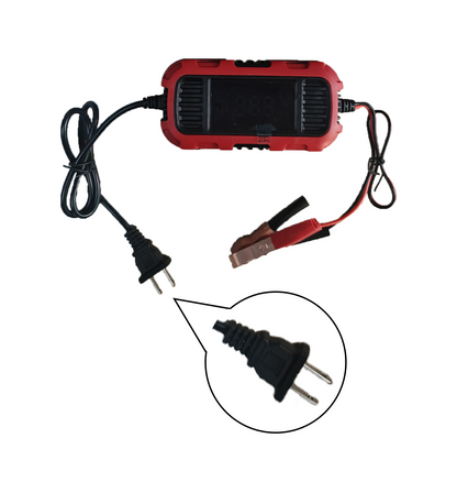 12V 2A Car Battery Charger Digital Display Smart Battery Charging