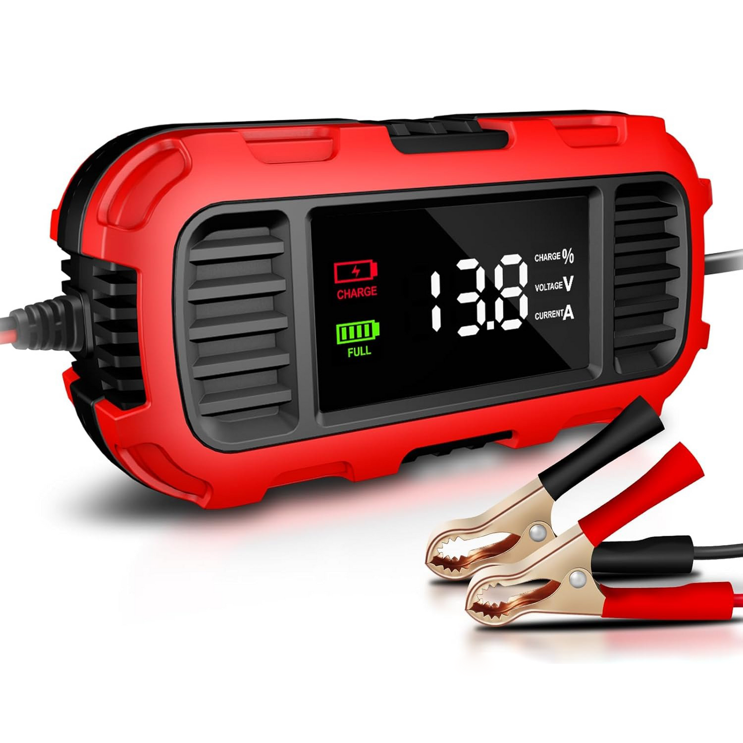 12V 2A Car Battery Charger Digital Display Smart Battery Charging