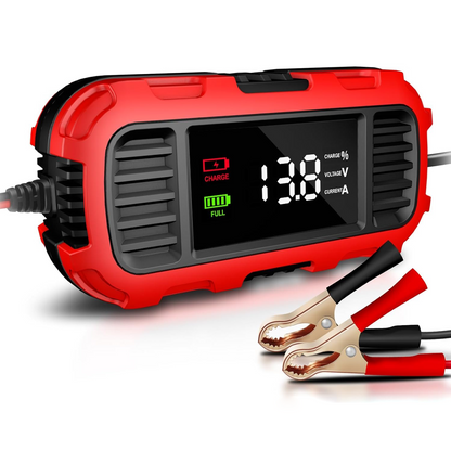 12V 2A Car Battery Charger Digital Display Smart Battery Charging