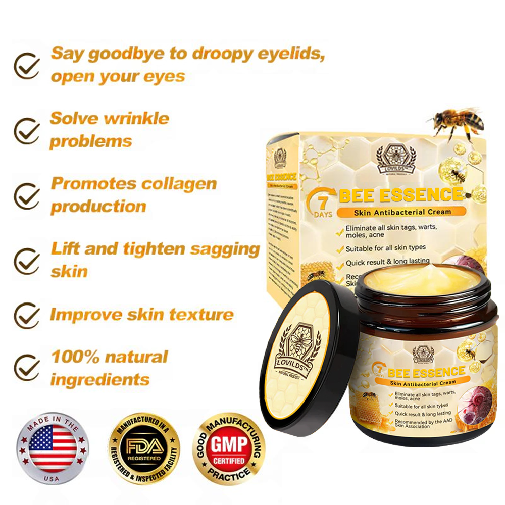 Bee Essence Skin Antibacterial Cream—used to treat a variety of skin diseases (AAD recommended)