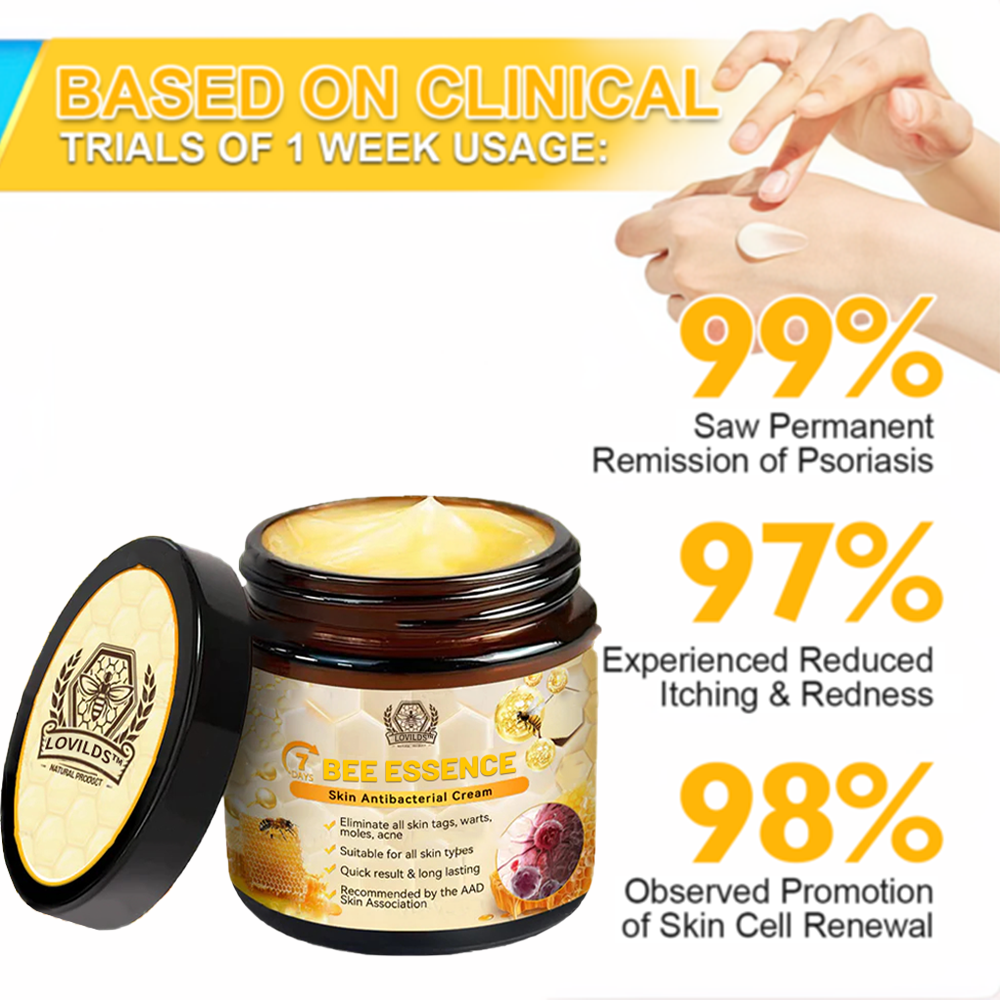 Bee Essence Skin Antibacterial Cream—used to treat a variety of skin diseases (AAD recommended)