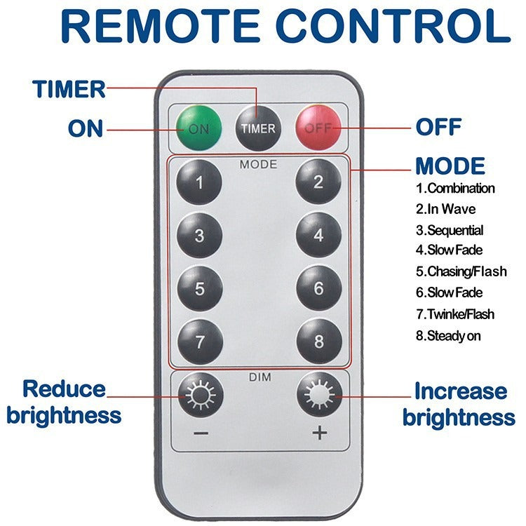 Window Curtain String Lights