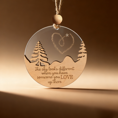 The Sky Looks Different Memorial Ornament