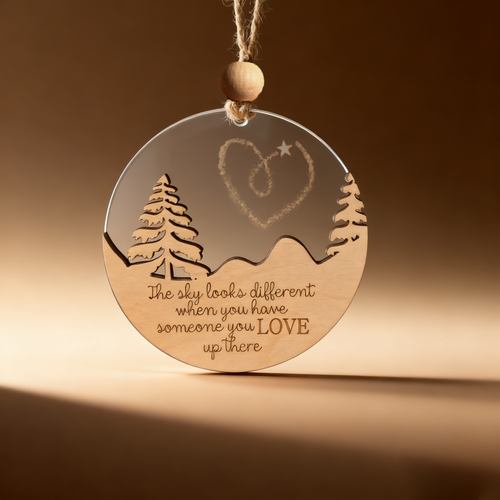 The Sky Looks Different Memorial Ornament