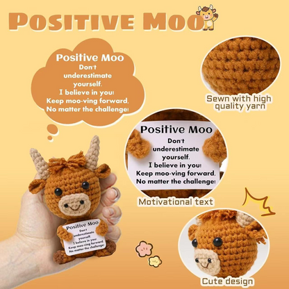 Positive Crochet Highland Cow