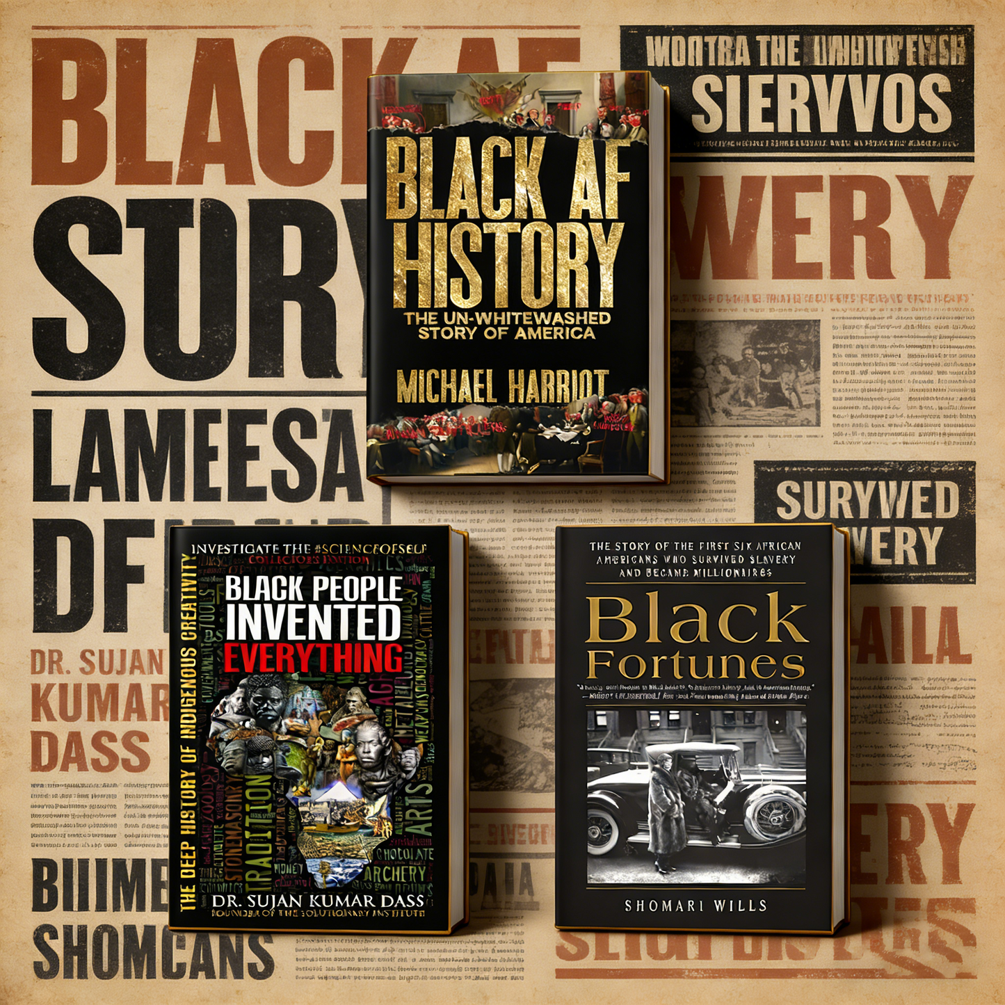 🔥📕Black History Unfiltered: Three Essential Books on Black History & Achievement