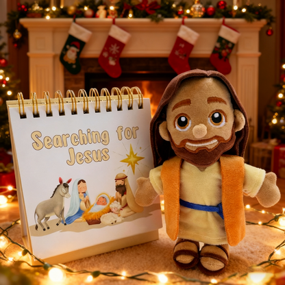 Christian Advent Calendar for Kids with Jesus Doll, Nativity Calendar & Activities