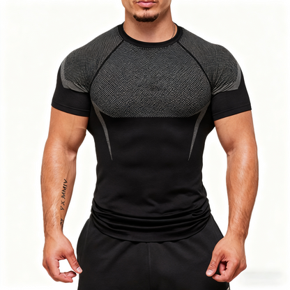 Fitness men's short sleeved T-shirt