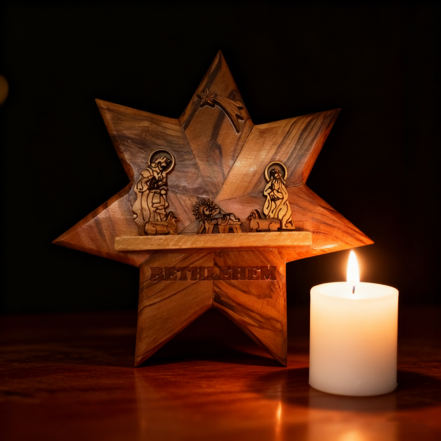 Nativity Star Christmas Ornament
