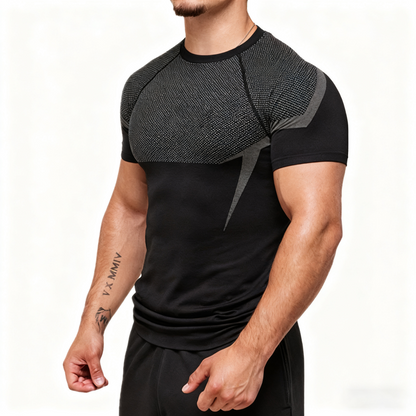 Fitness men's short sleeved T-shirt