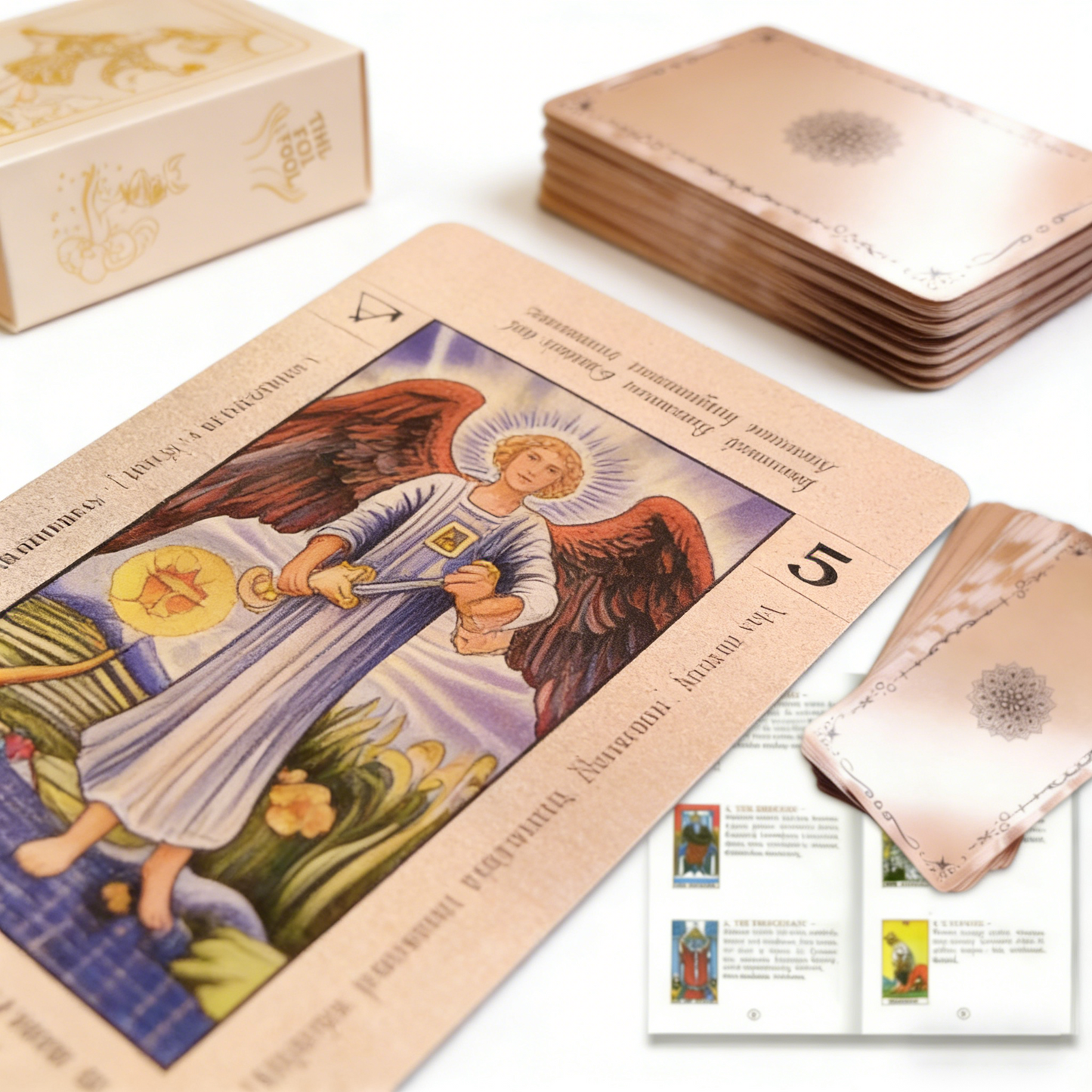 The Enchanted Rose Gold Tarot Deck