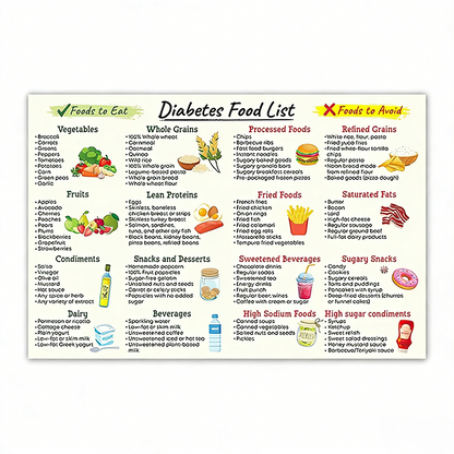 Kidney Health Poster: Low-Potassium Diet & Grocery Guide