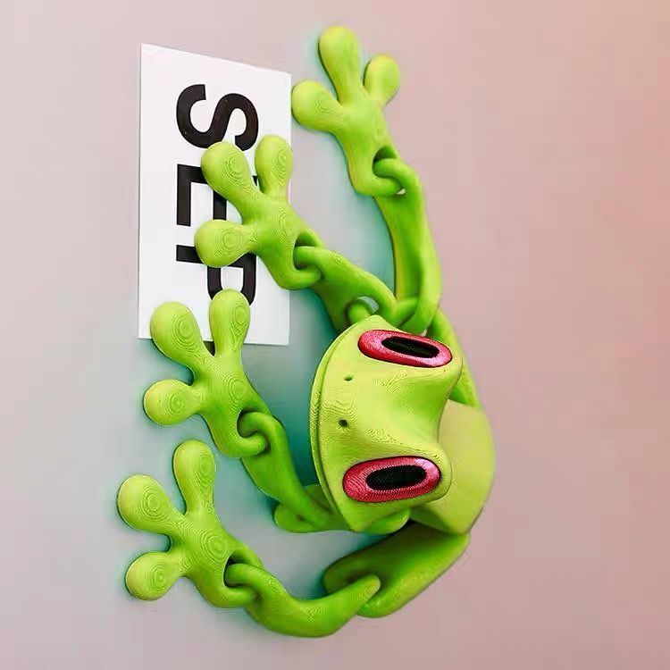 3D Printed Magnetic Frog Refrigerator Sticker