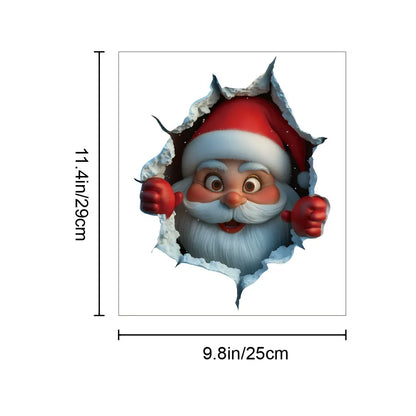 Santa Claus Wall Decal -Removable Christmas Sticker