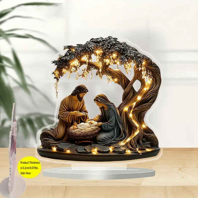 Sacred Nativity Acrylic Art Decor