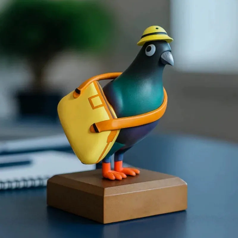 Mini Office Carrier Pigeon Desk Decor