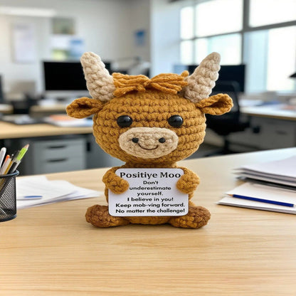 Positive Crochet Highland Cow