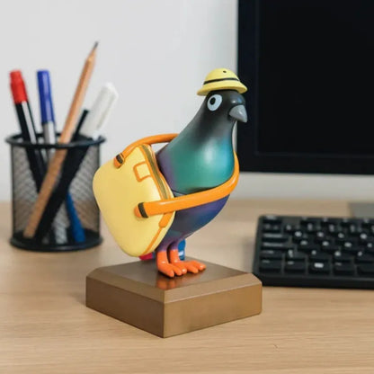 Mini Office Carrier Pigeon Desk Decor