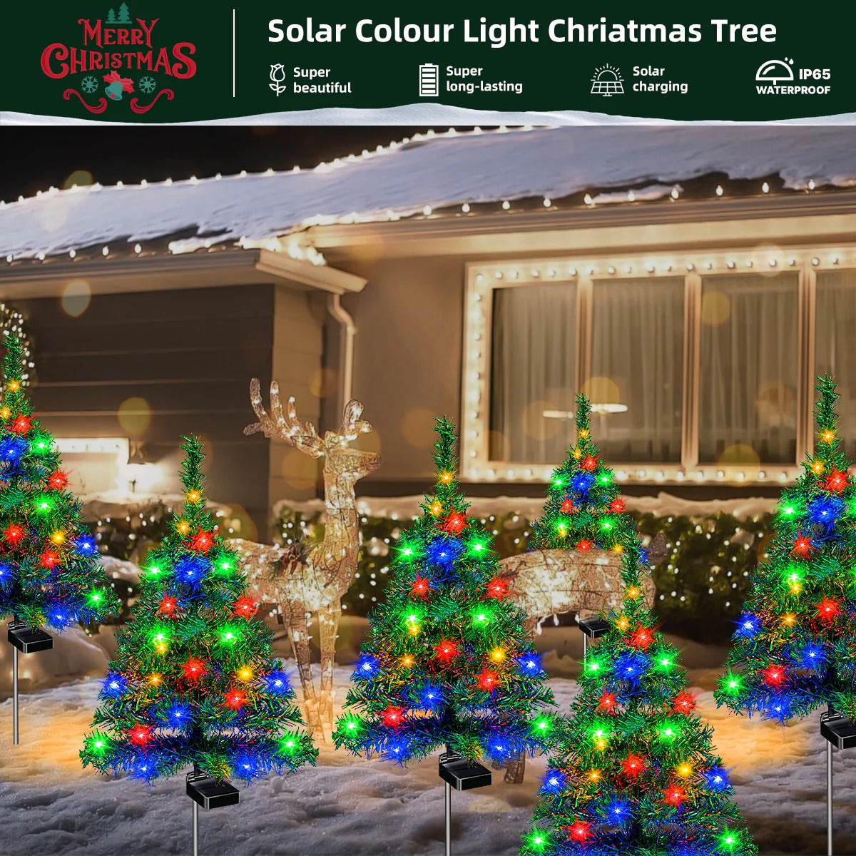4-Solar Christmas Tree
