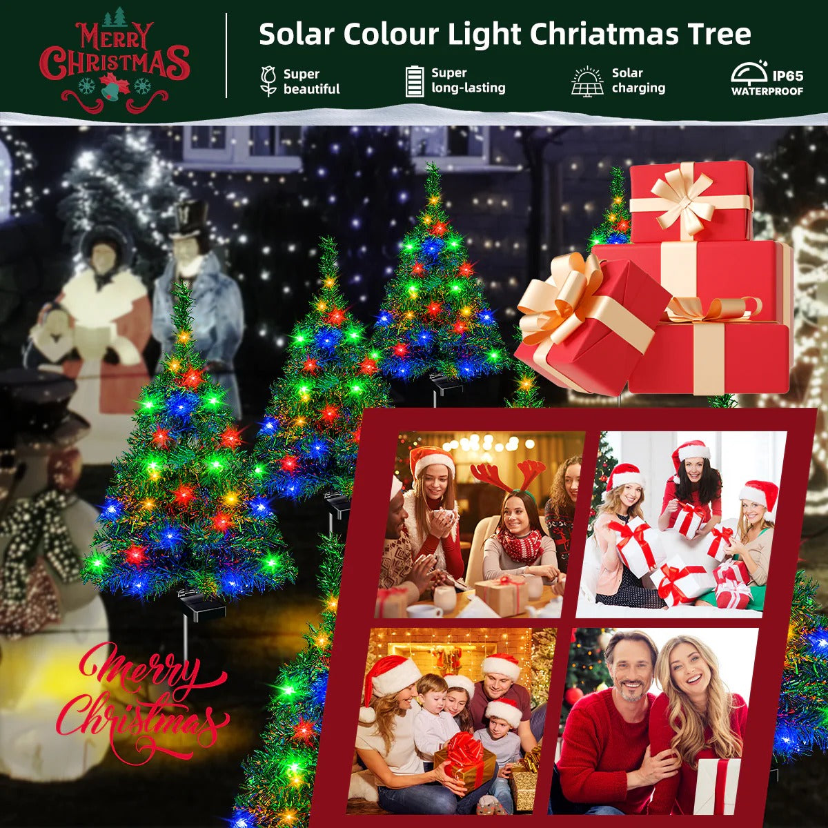 4-Solar Christmas Tree