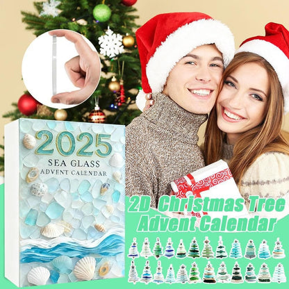 Sea Glass Christmas Tree Advent Calendar