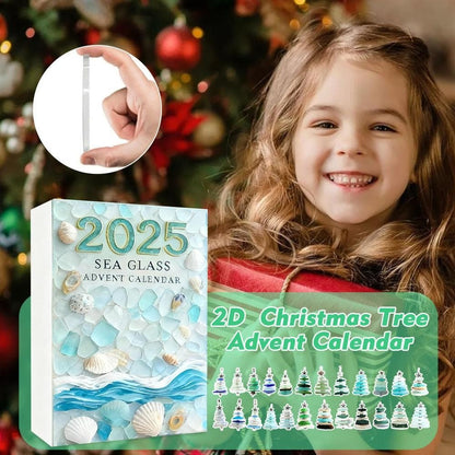 Sea Glass Christmas Tree Advent Calendar