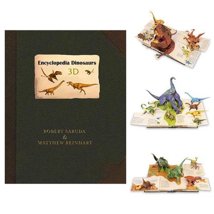 3D Encyclopedia Prehistorica Dinosaurs Folding Pop-Up Dinosaur Picture Book