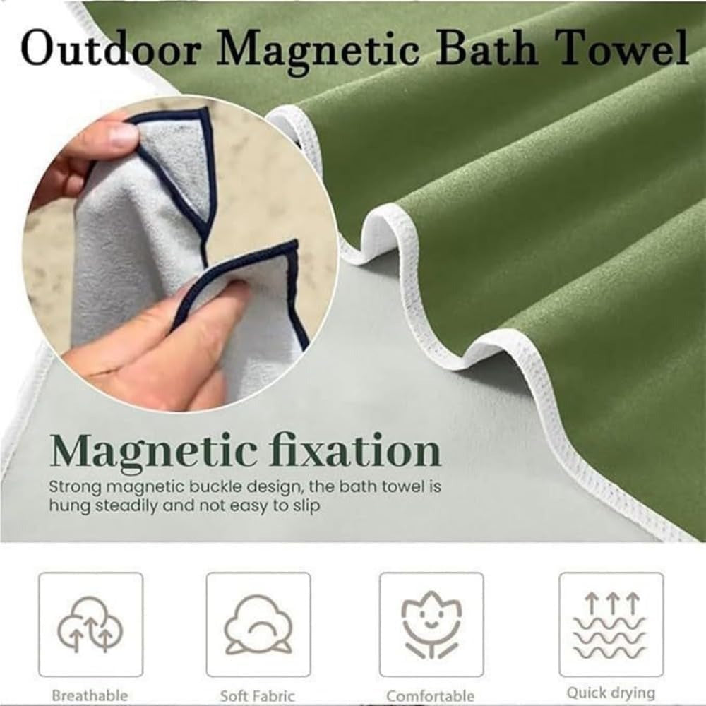 Outdoor Magnetic Quick Dry Bath Towel