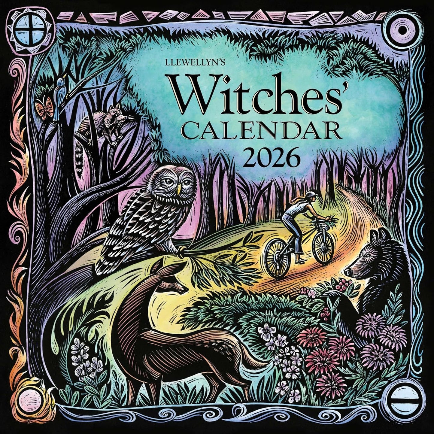 Witch’s Fortune-Bringing Trio: 2026 Calendar, Oracle & Pentagram