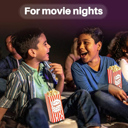 100 PC Disposable Paper Popcorn Bags