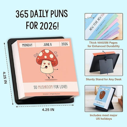 2026 Funny Pun Flip Calendar