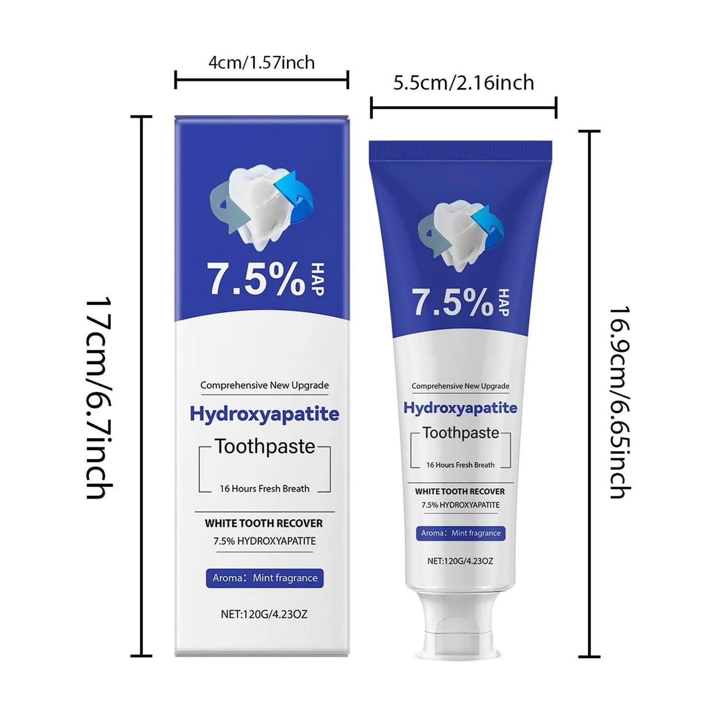 Hydroxyapatite Toothpaste for Enamel Protection and Tooth Strengthening