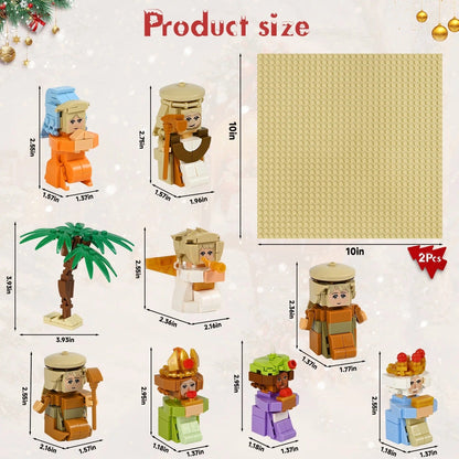 2025 Kids, 24 Days of Nativity Advent Calendar Building Blocks