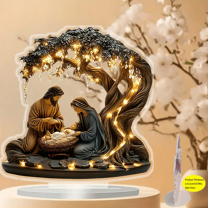 Sacred Nativity Acrylic Art Decor