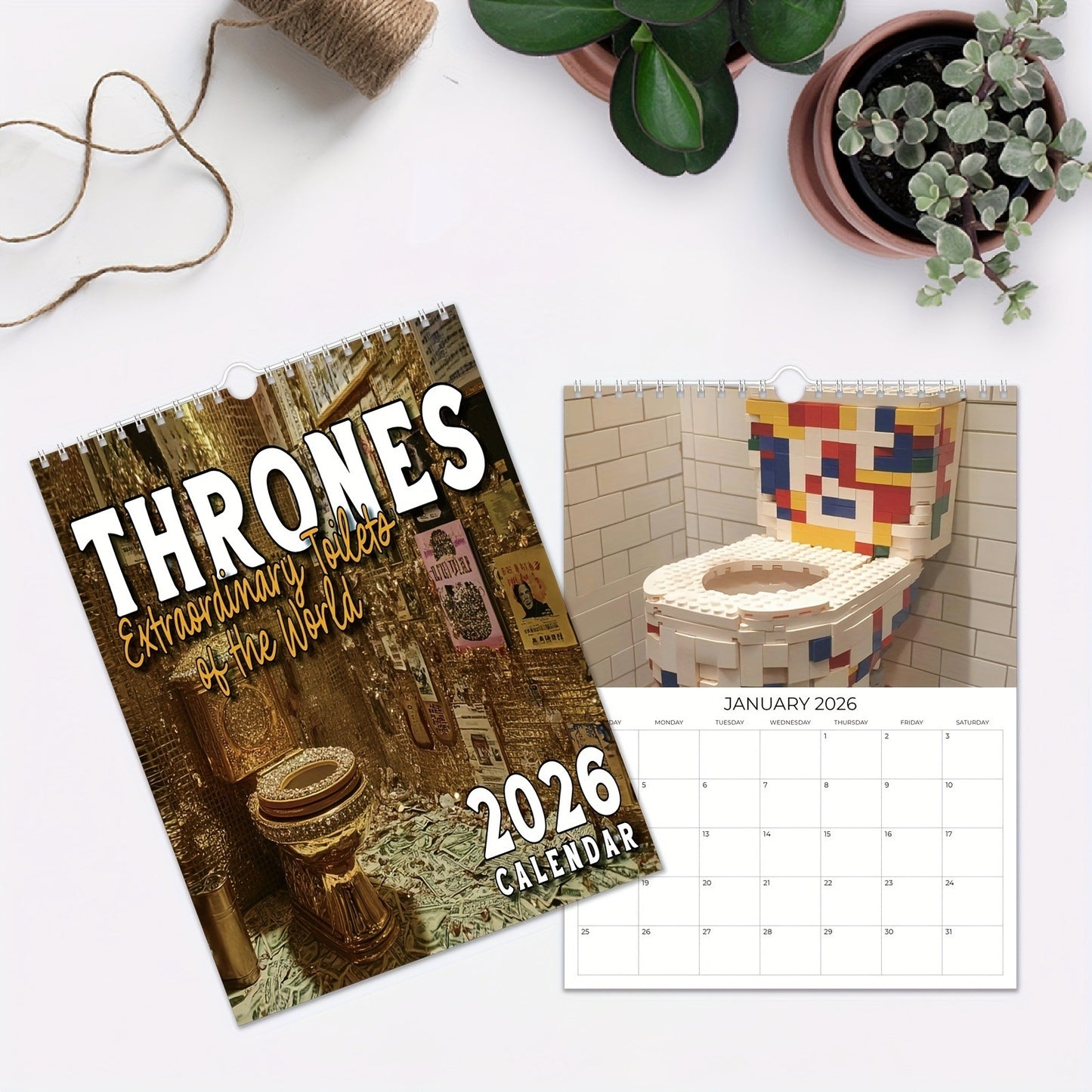 2026 Extraordinary Toilets of the World Calendar
