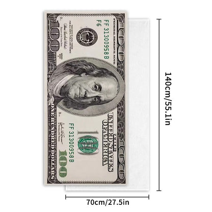 100 Dollar Bills Beach Towel