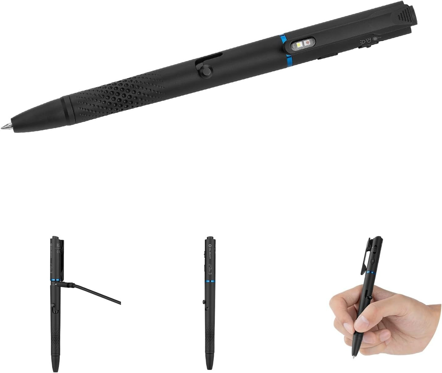 Rechargeable 4-in-1 Penlight with Green Laser Pointer
