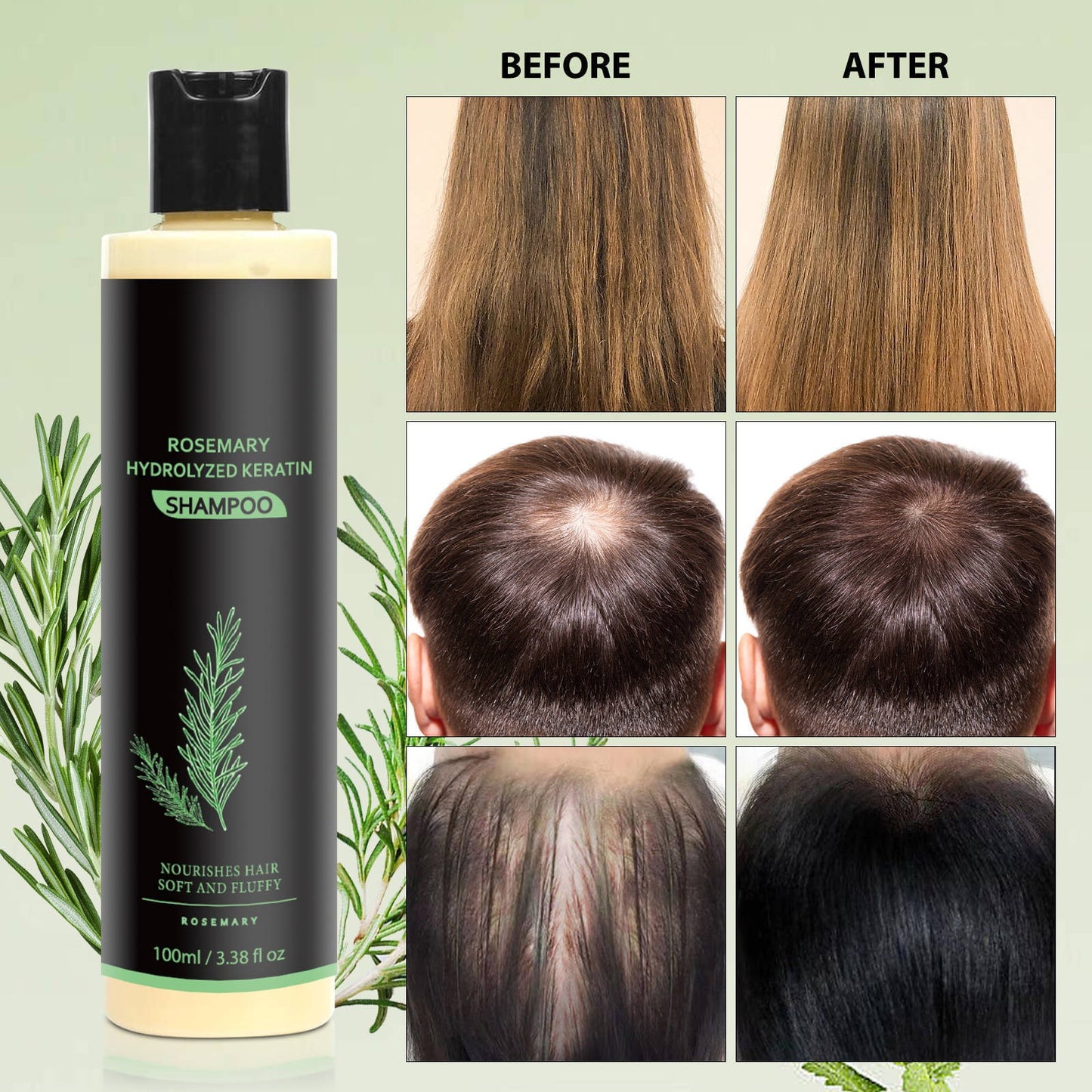 Rosemary Hydrolyzed Keratin Shampoo