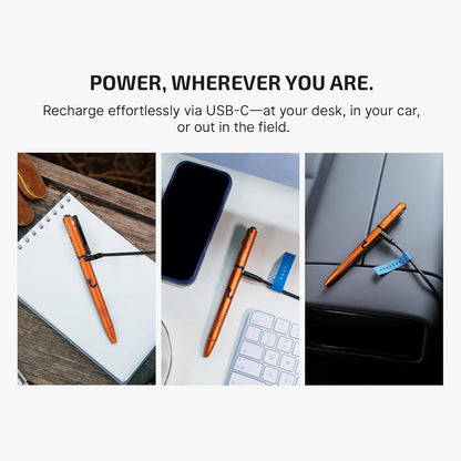 Rechargeable 4-in-1 Penlight with Green Laser Pointer