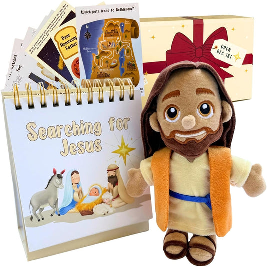 Christian Advent Calendar for Kids with Jesus Doll, Nativity Calendar & Activities
