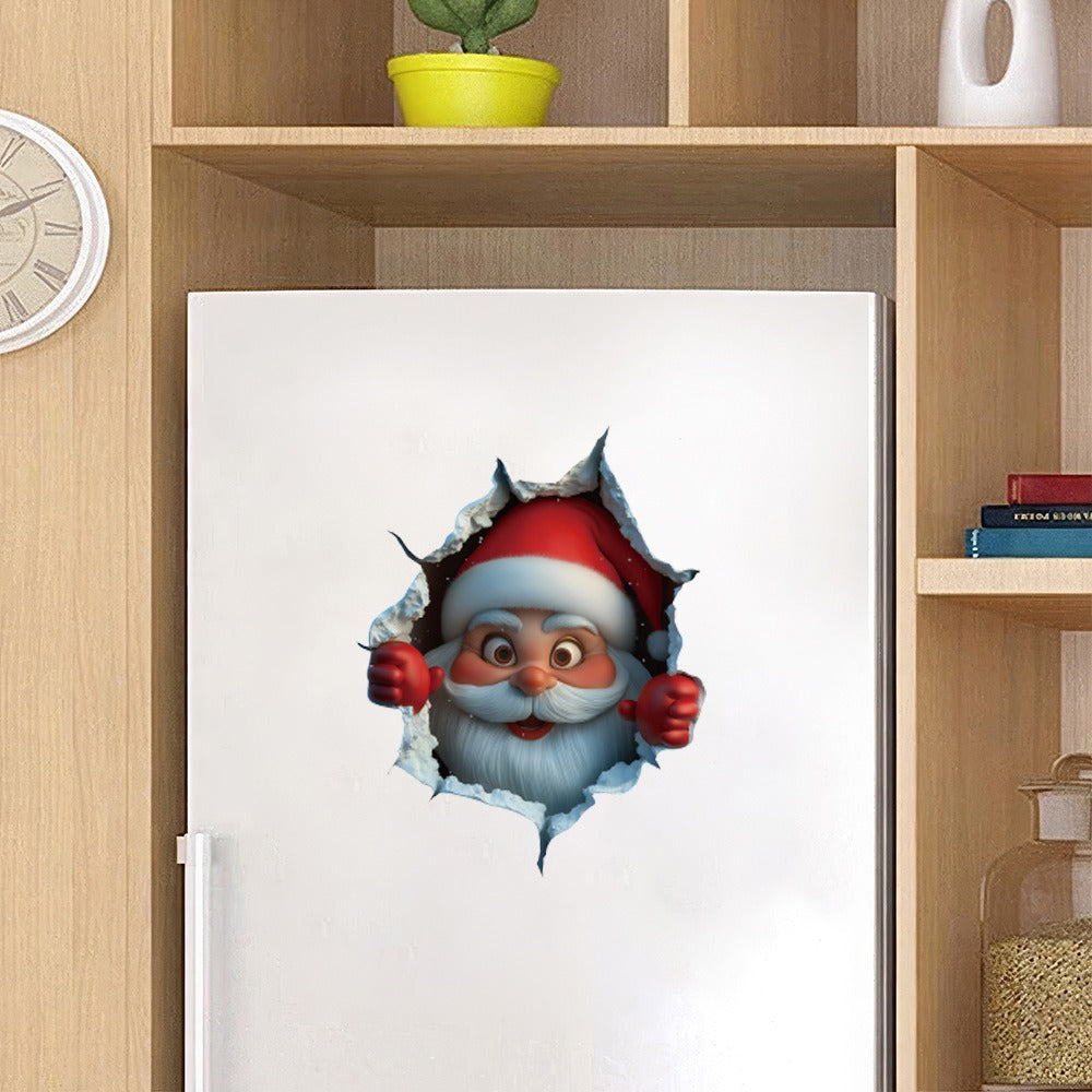 Santa Claus Wall Decal -Removable Christmas Sticker