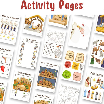 Christian Advent Calendar for Kids with Jesus Doll, Nativity Calendar & Activities