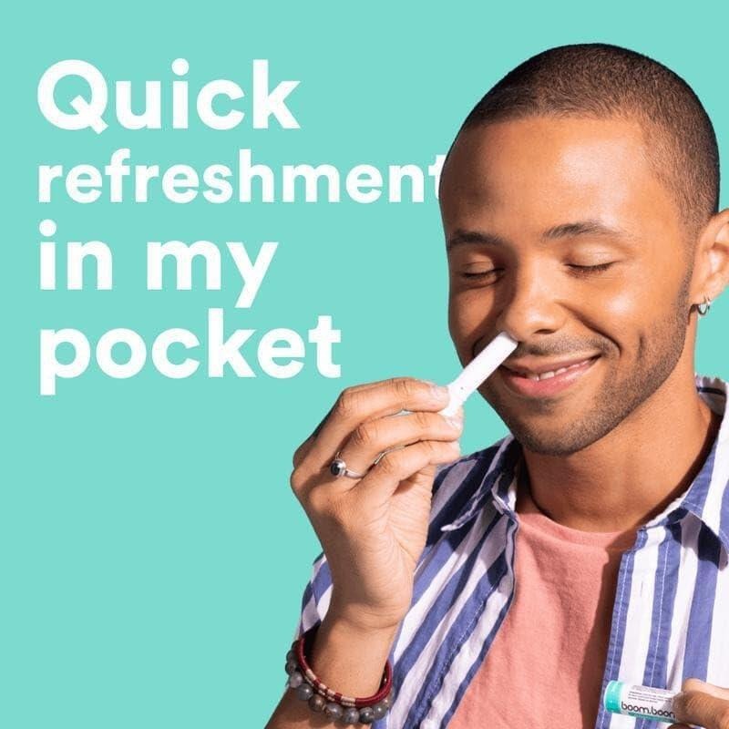 4PC Natural Nasal Inhaler - Portable Aromatherapy for Congestion Relief