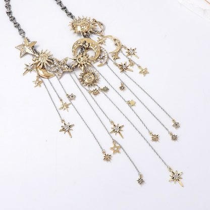 MOON AND STARS NECKLACE