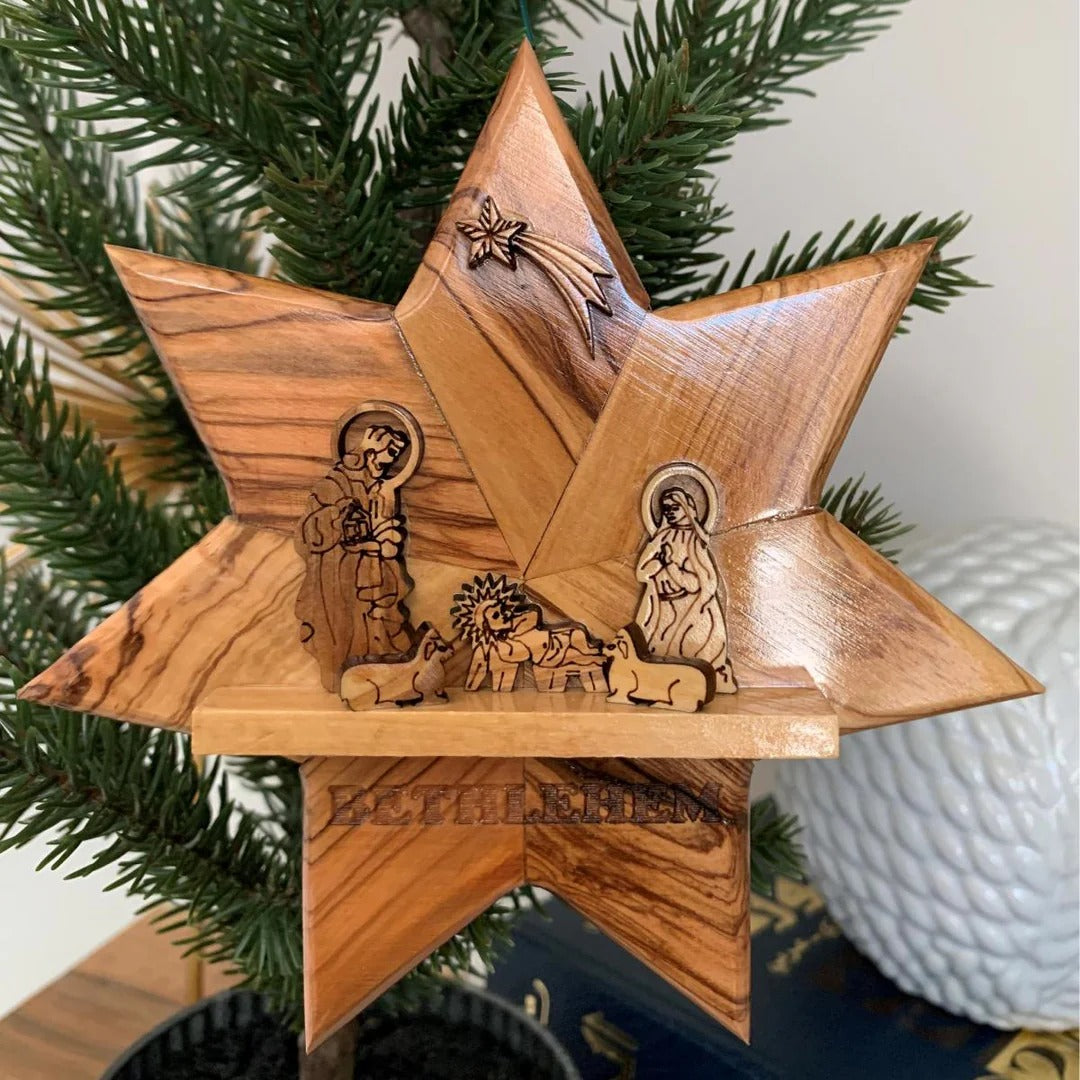 Nativity Star Christmas Ornament